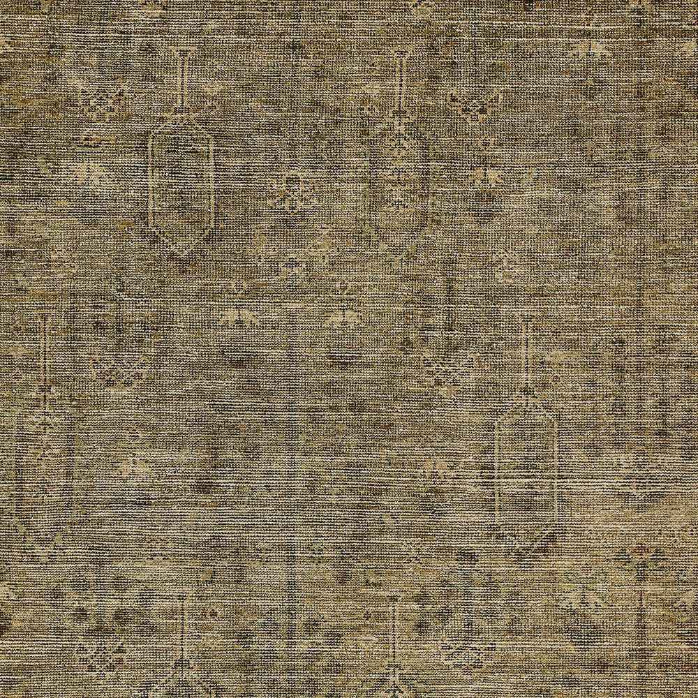 9' X 12' Brown And Beige Southwestern Washable Indoor Outdoor Area Rug