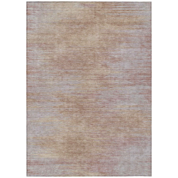 9' X 12' Merlot And Beige Abstract Washable Indoor Outdoor Area Rug