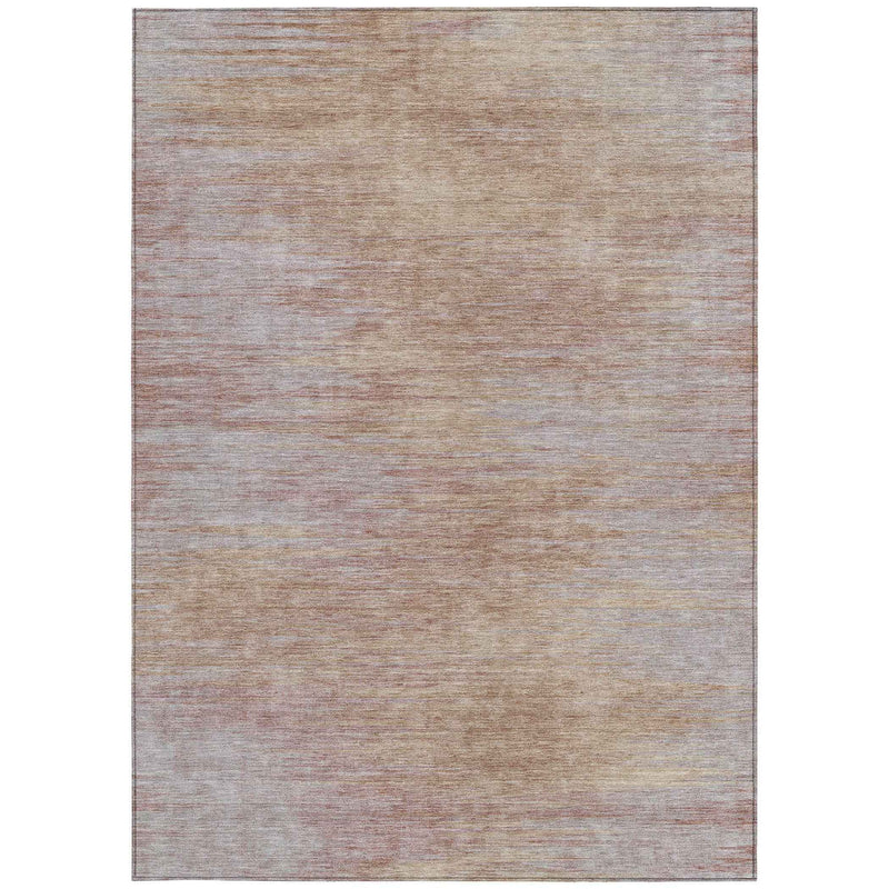 5' X 8' Merlot And Beige Abstract Washable Indoor Outdoor Area Rug