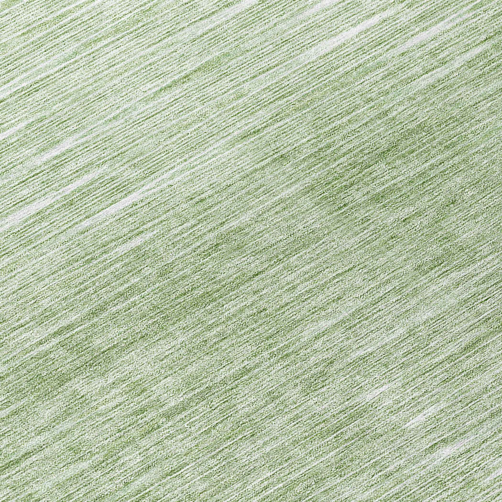 8' Artichoke Green And Green Round Abstract Washable Indoor Outdoor Area Rug