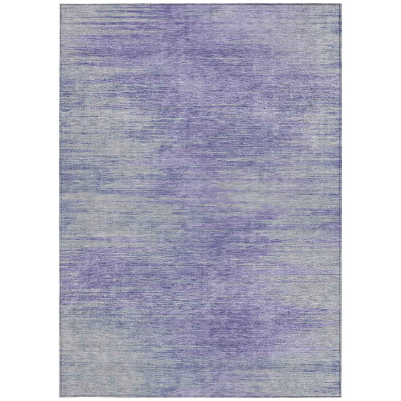 3' X 5' Plum And Purple Abstract Washable Indoor Outdoor Area Rug