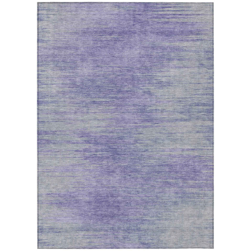 5' X 8' Plum And Purple Abstract Washable Indoor Outdoor Area Rug