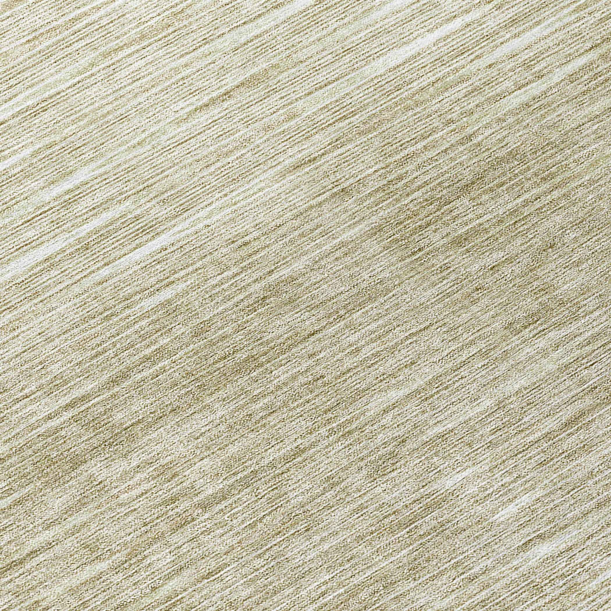 8' Khaki And Beige Round Abstract Washable Indoor Outdoor Area Rug