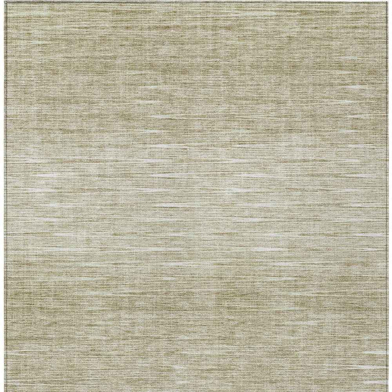 5' X 8' Khaki And Beige Abstract Washable Indoor Outdoor Area Rug
