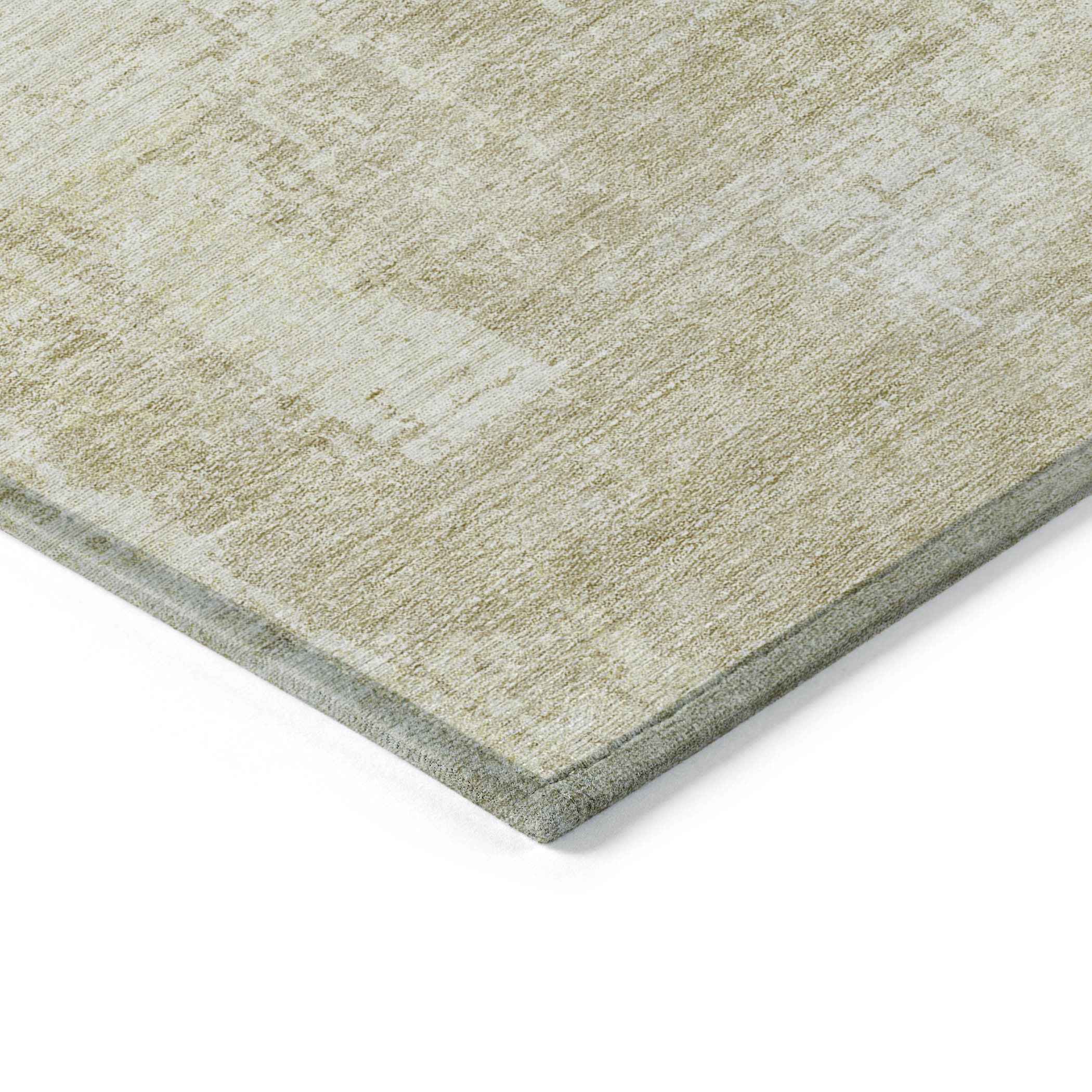 8' X 10' Beige And Taupe Abstract Washable Indoor Outdoor Area Rug