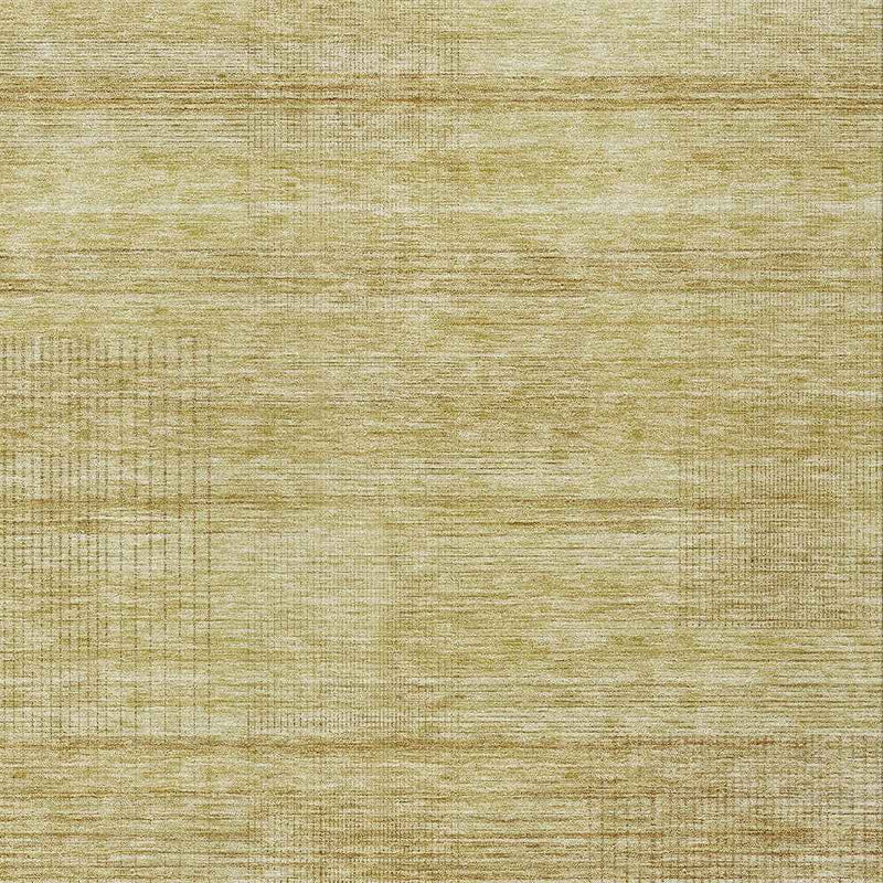 3' X 5' Gold Wheat And Beige Striped Washable Indoor Outdoor Area Rug