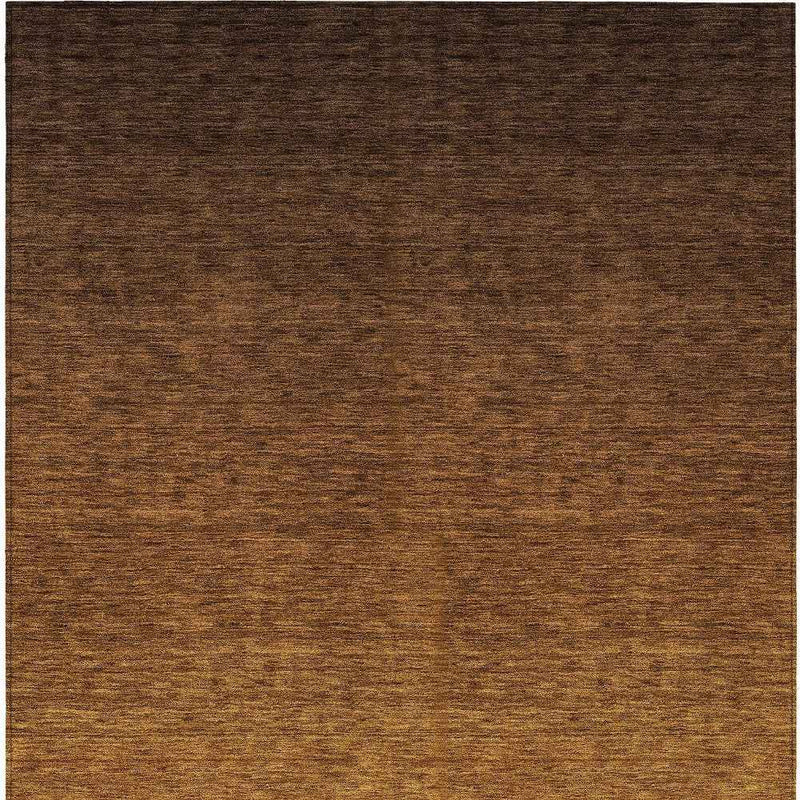 10' X 14' Chocolate And Brown Ombre Washable Indoor Outdoor Area Rug