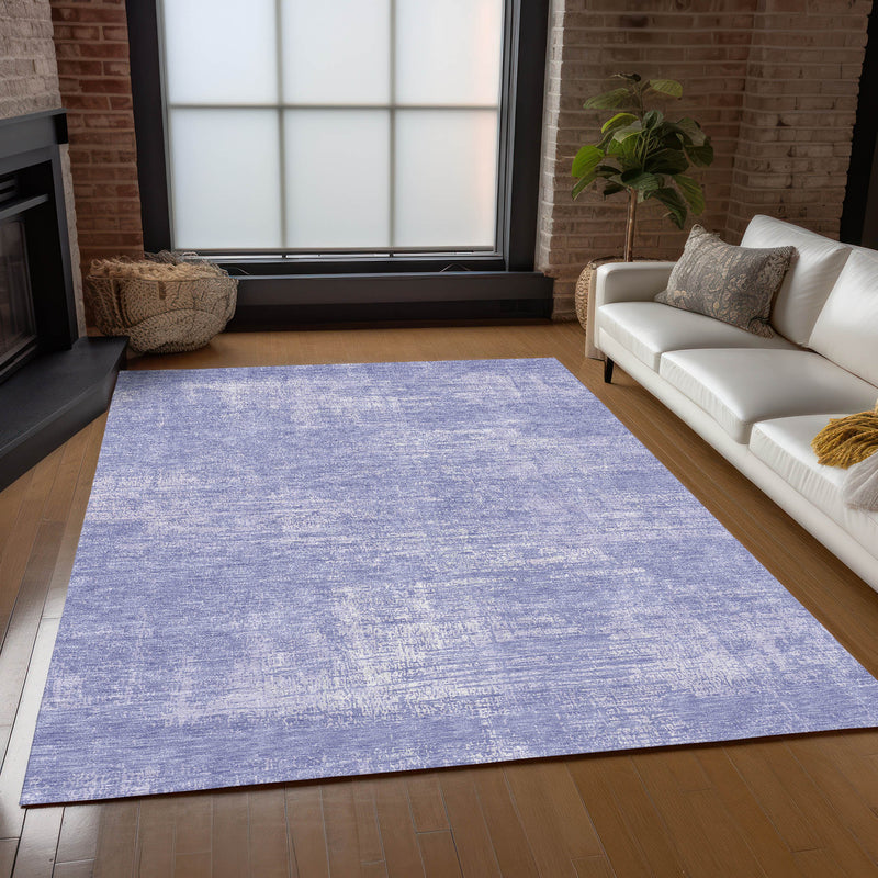 10' X 14' Lavender Purple And Lilac Abstract Washable Indoor Outdoor Area Rug