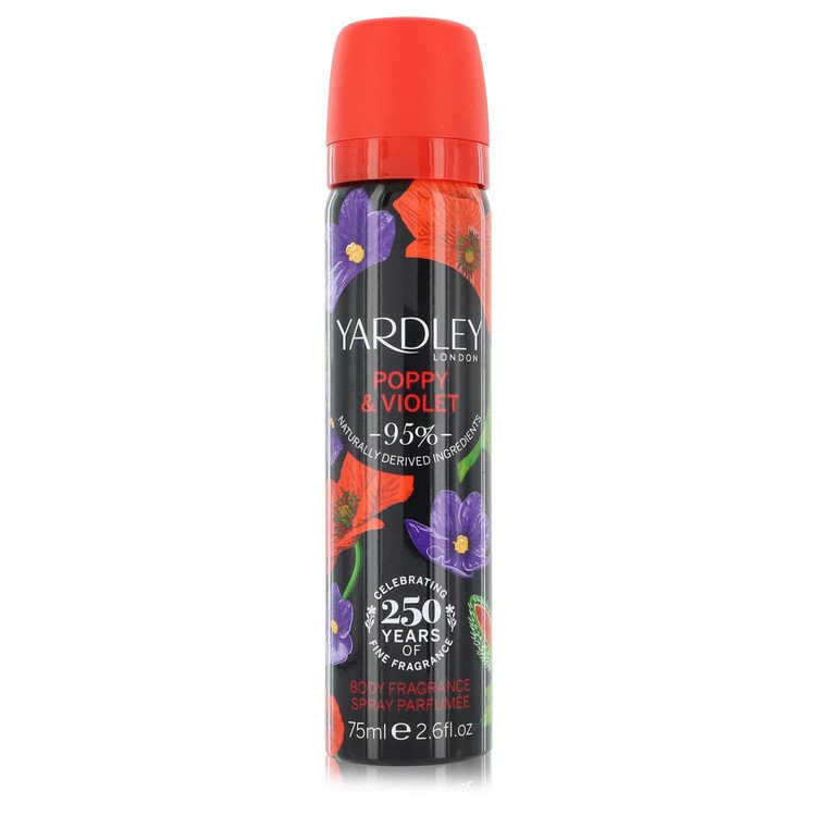 Yardley Poppy & Violet by Yardley London Body Fragrance Spray 2.6 oz for Women Default Title