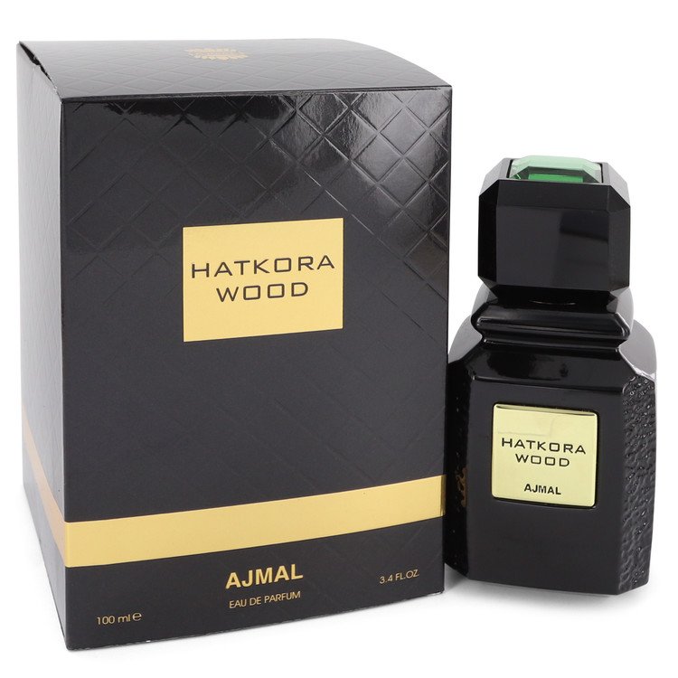 Hatkora Wood by Ajmal Eau De Parfum Spray 3.4 oz for Men - GreatEagleInc