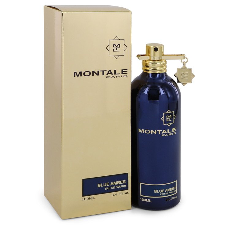 Montale Blue Amber by Montale Eau De Parfum Spray (Unisex) 3.4 oz for Women Default Title