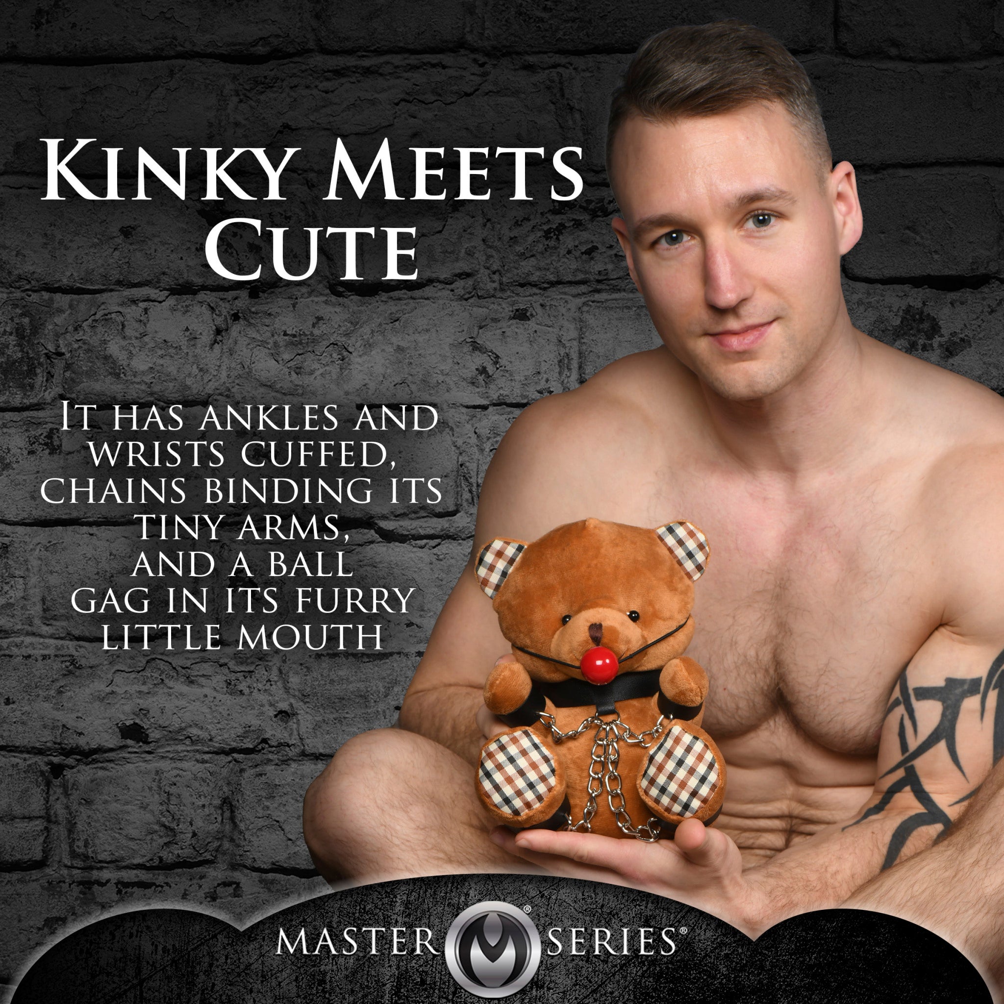 Master Series Gagged Bondage Bear - GreatEagleInc