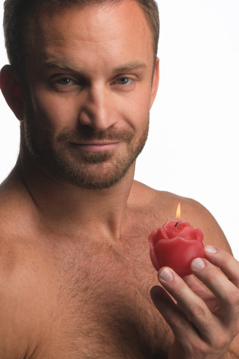 Master Series Flaming Rose Drip Candle - GreatEagleInc