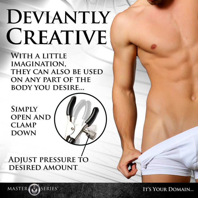 Master Series Daggers Double Chain Nipple Clamps - GreatEagleInc