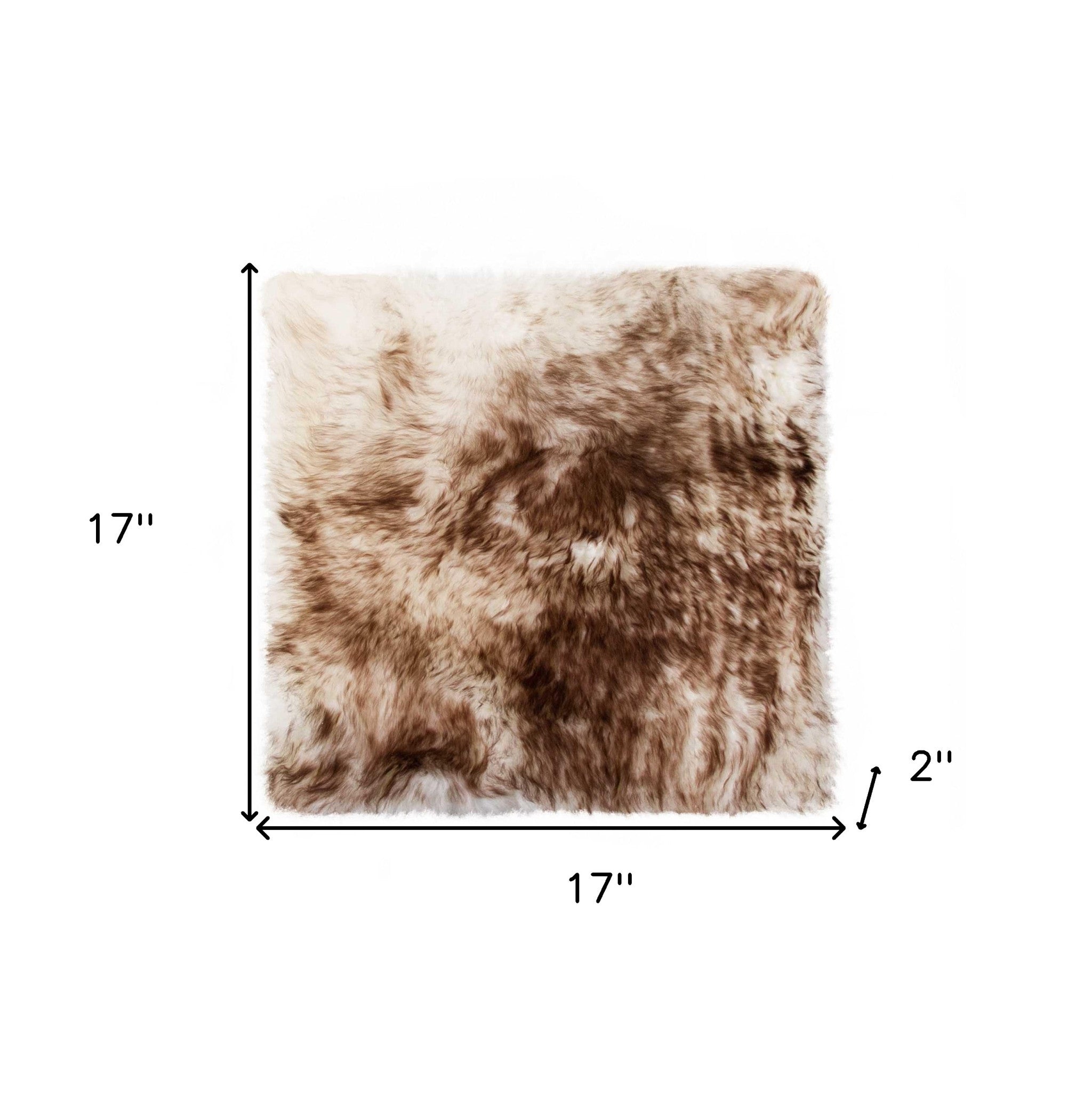 17" X 17" Brown And White Ombre Chair Pad - Kitchen & Dining