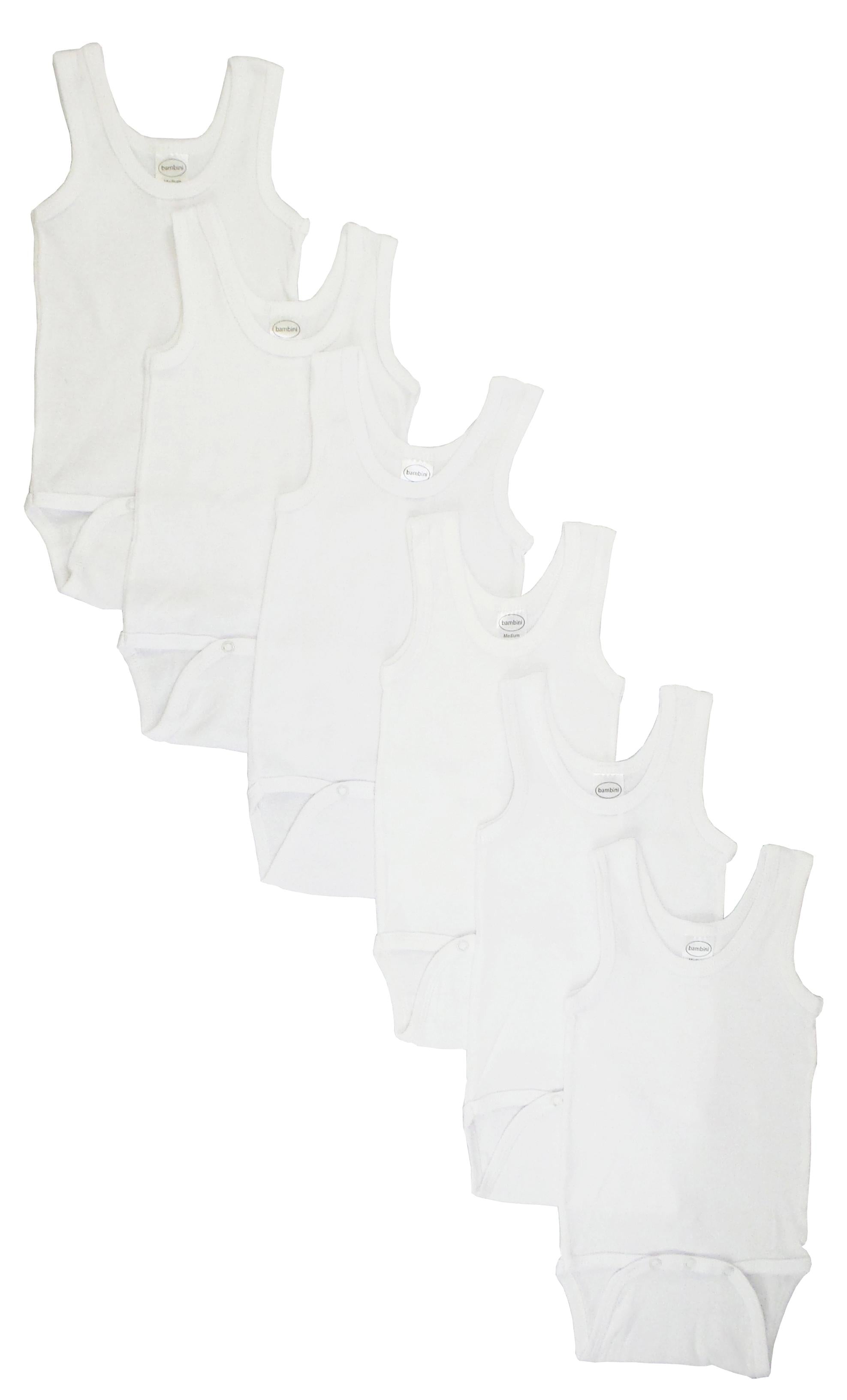 White Tank Top Onezie 6 Pack Cs_106m_106m - GreatEagleInc