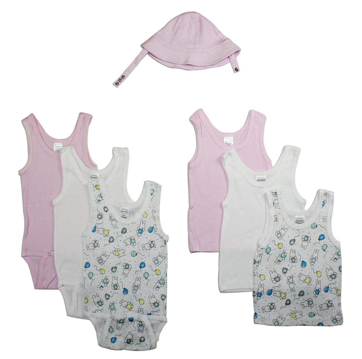 Girls Summer 7 Piece  Set Ls_0065nb - GreatEagleInc