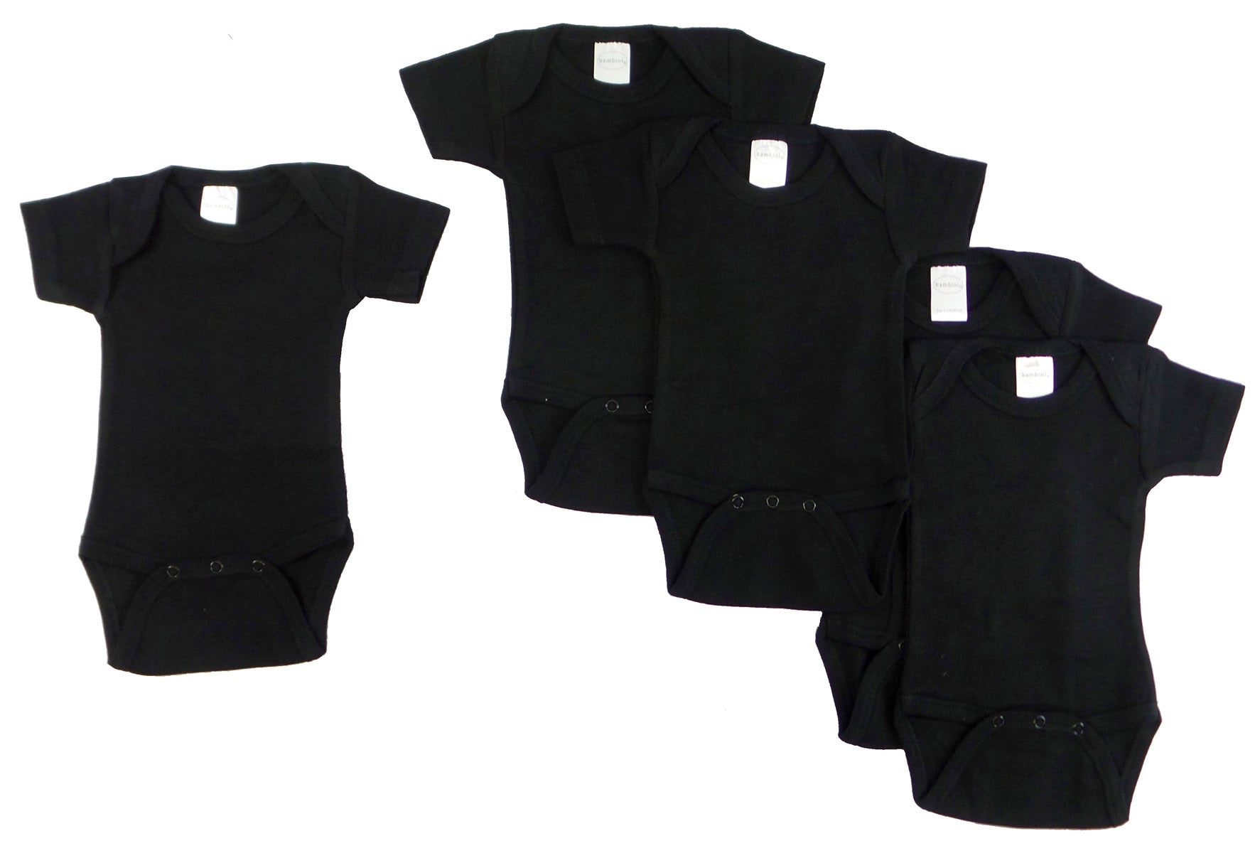 Black Onezie (pack Of 5) 0010bl5-l - GreatEagleInc
