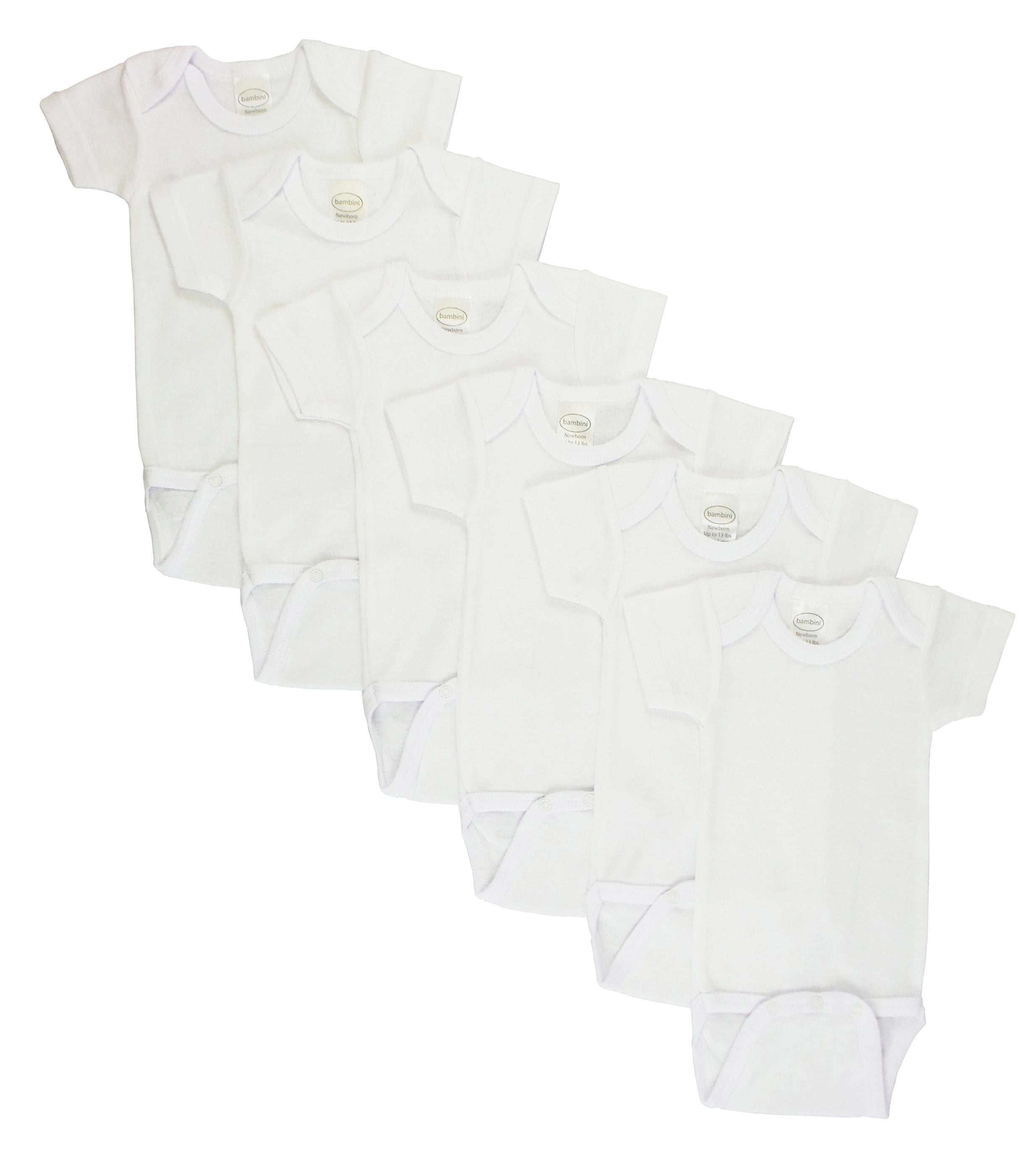 White Short Sleeve One Piece 6 Pack Cs_001l_001l - GreatEagleInc