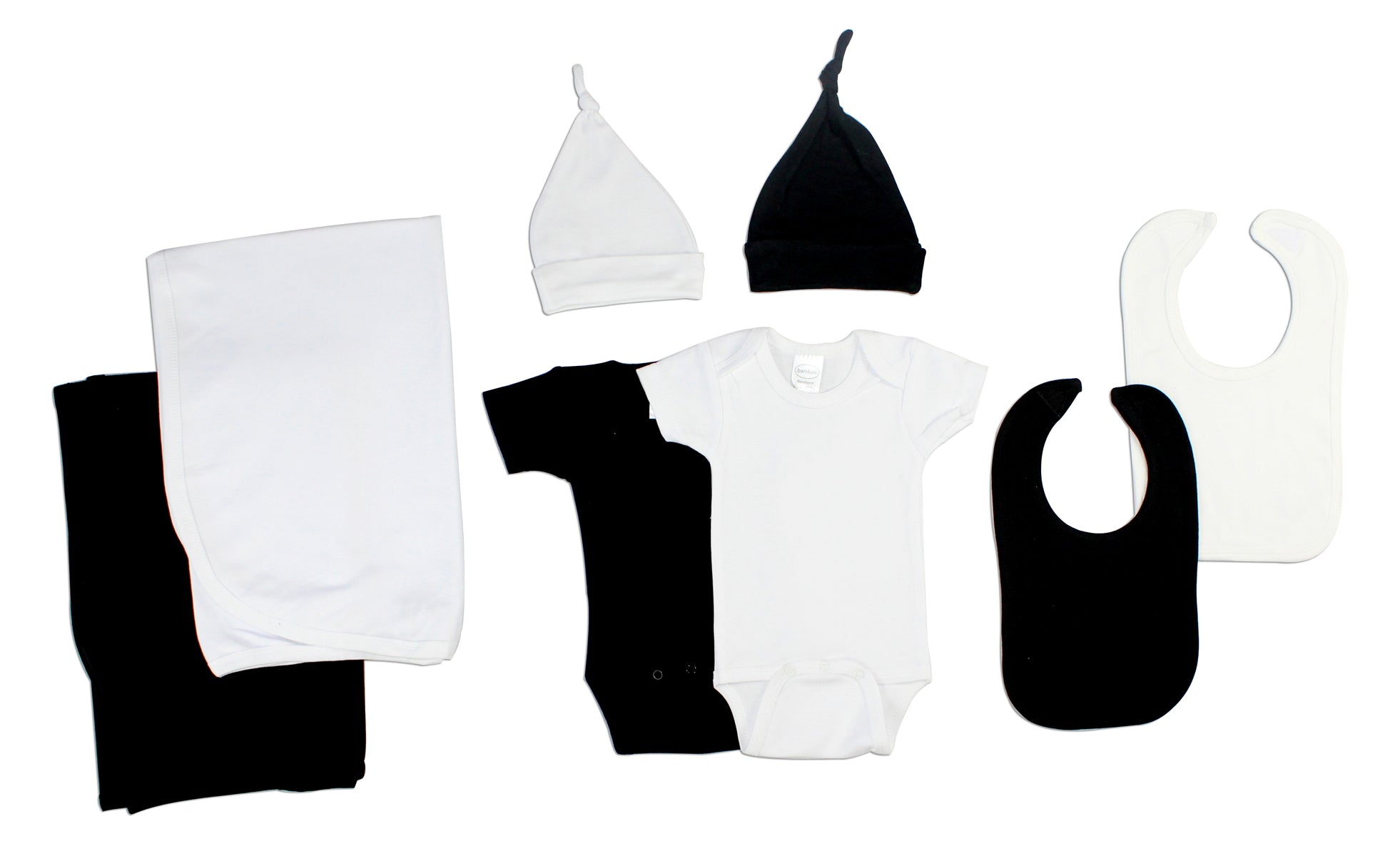 Black And White 8 Piece  Set Ls_0068nb - GreatEagleInc