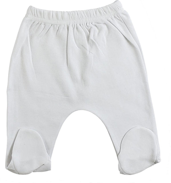 White Closed Toe Pants Cs_0536l - White / Large - Infant Wear