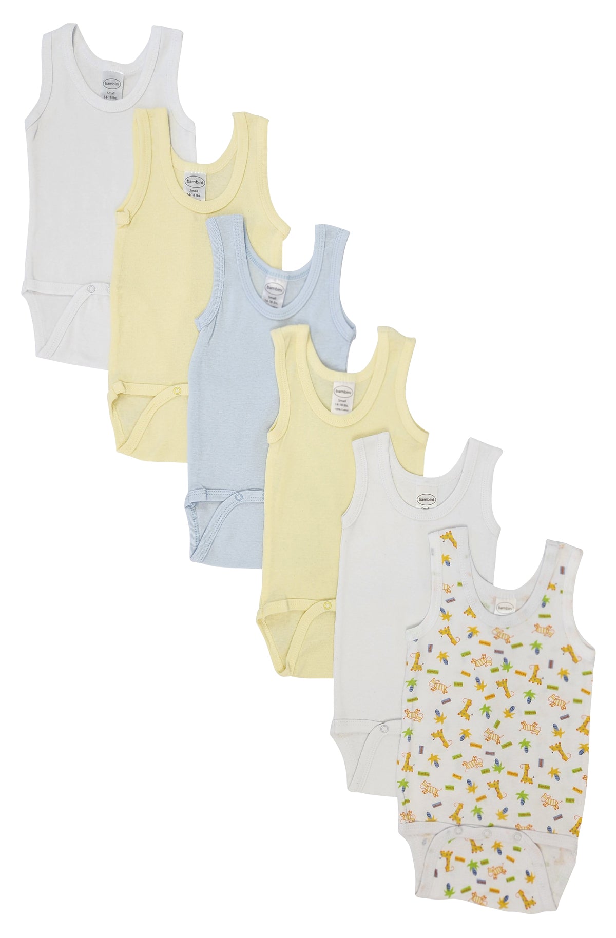 Baby 6 Pc Onezies And Tank Tops Nc_0508s - GreatEagleInc