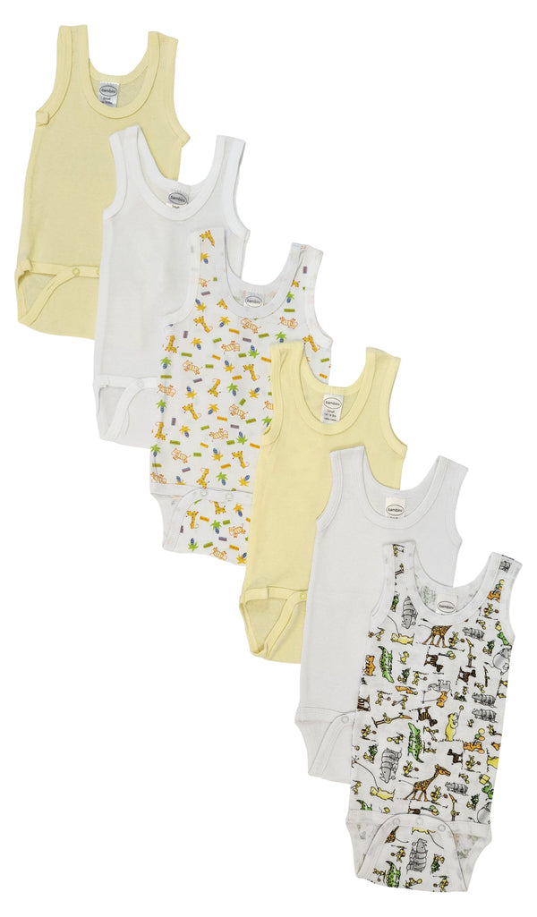 Unisex Baby 6 Pc Onezies And Tank Tops Nc_0500s - GreatEagleInc
