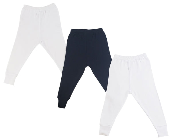 Long Pants - 3 Pc Ls_0664l - White/Pink / Large - Infant Wear