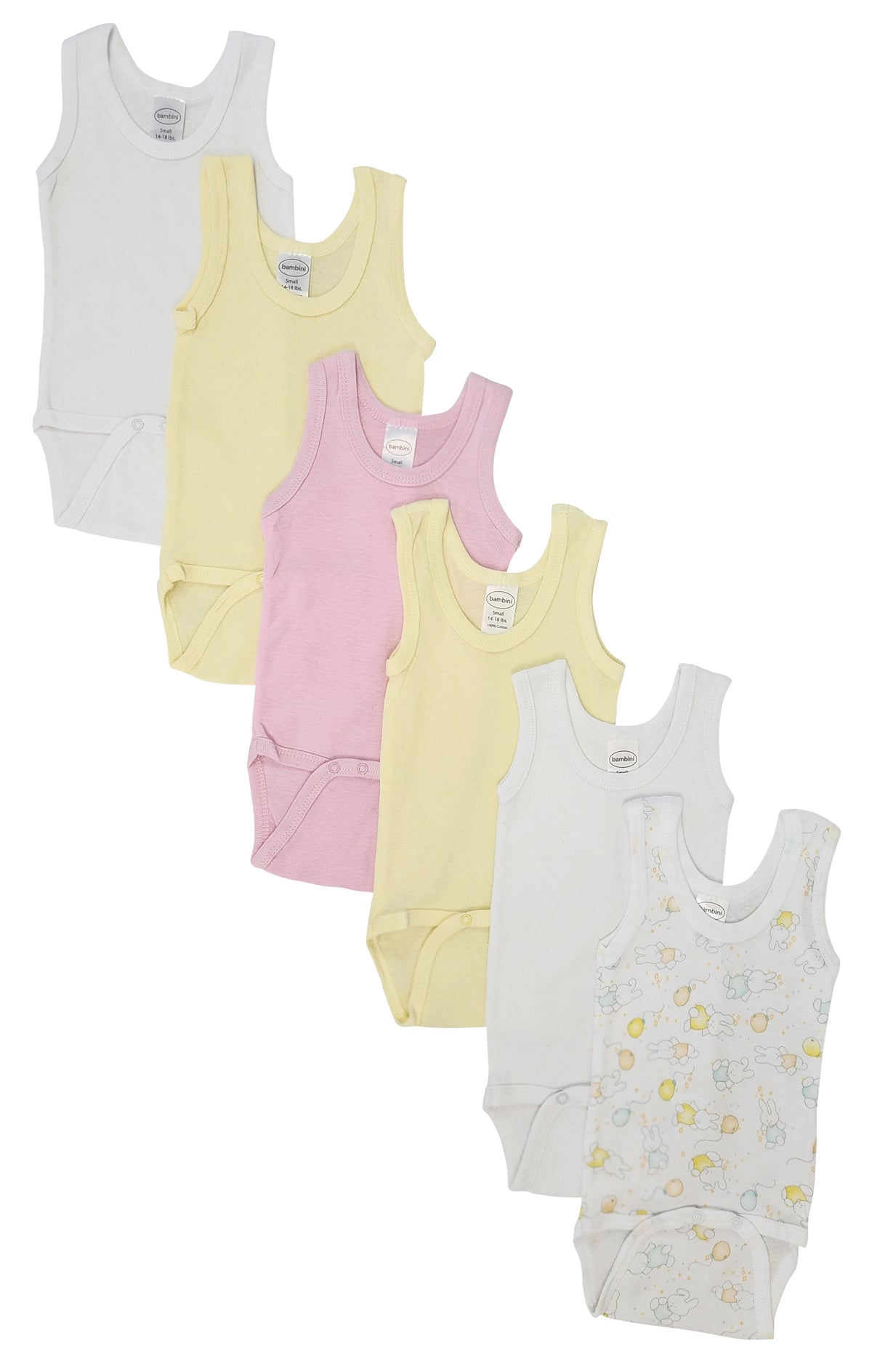 Baby 6 Pc Onezies And Tank Tops Nc_0519nb - GreatEagleInc