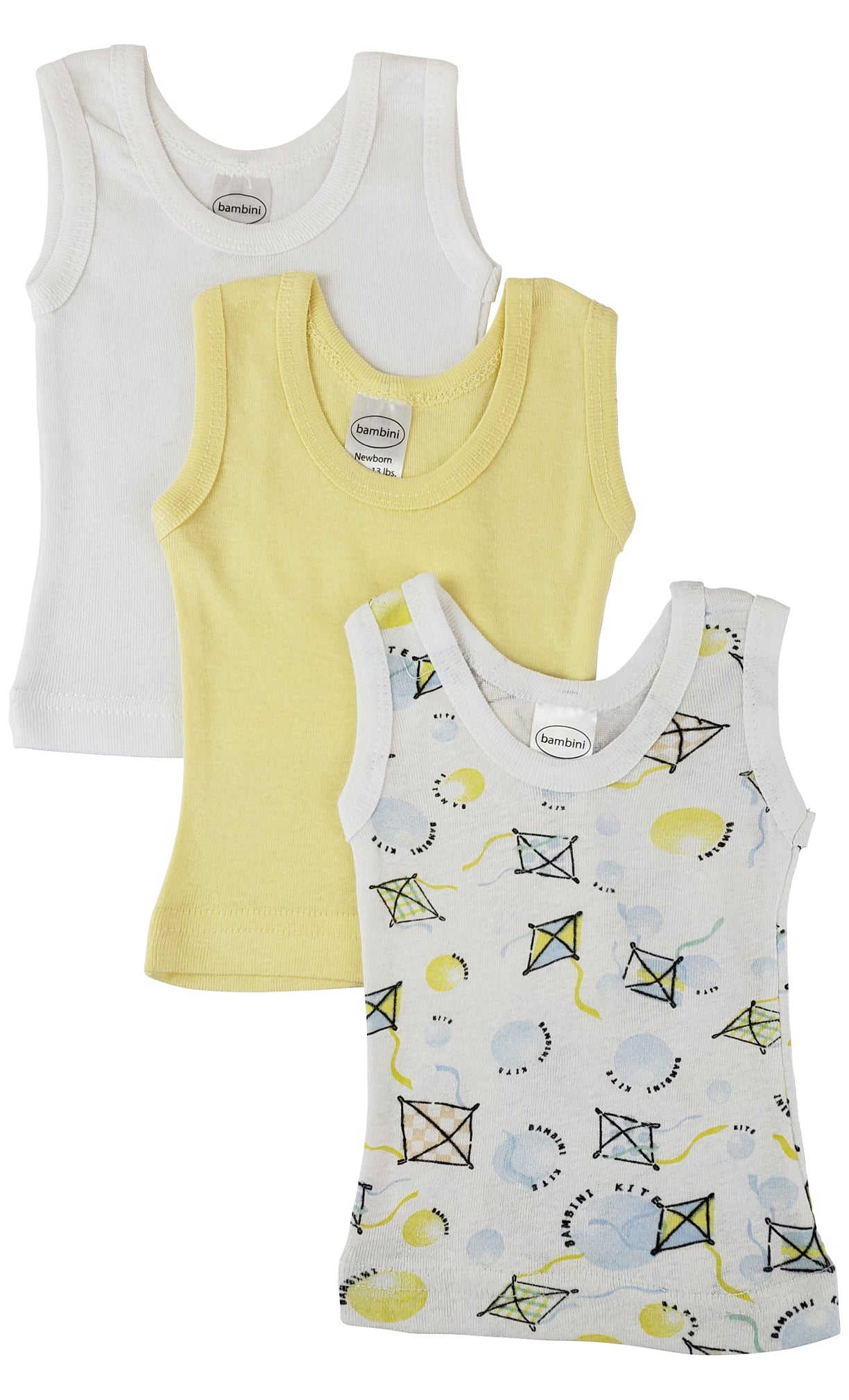 Unisex Baby 3 Pc Tank Tops Nc_0483nb - GreatEagleInc