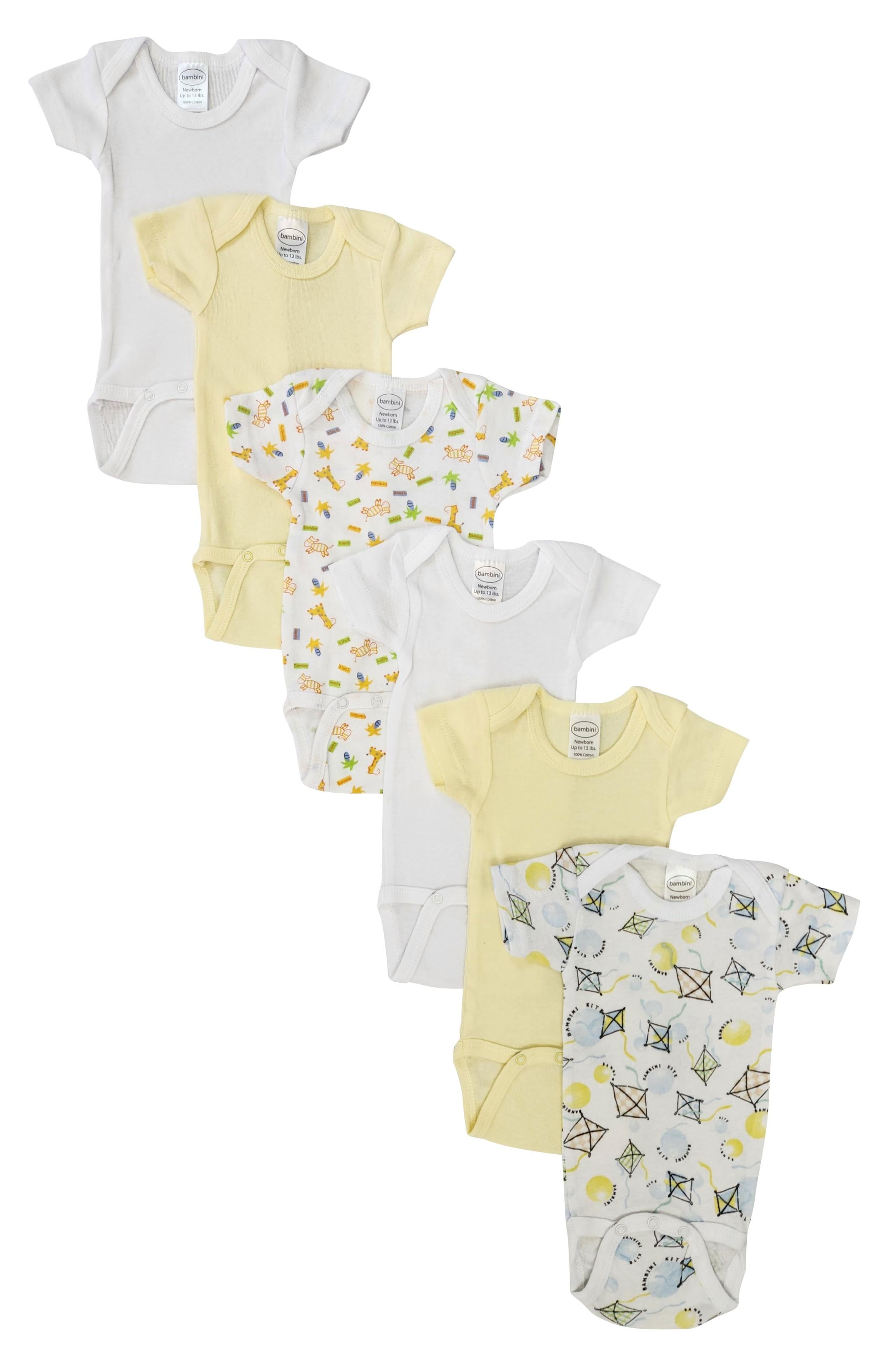 Unisex Baby 6 Pc Onezies Nc_0448l - GreatEagleInc