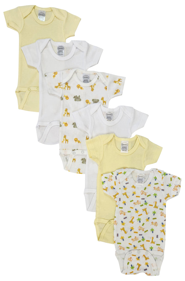 Unisex Baby 6 Pc Bodysuits Nc_0431s - GreatEagleInc