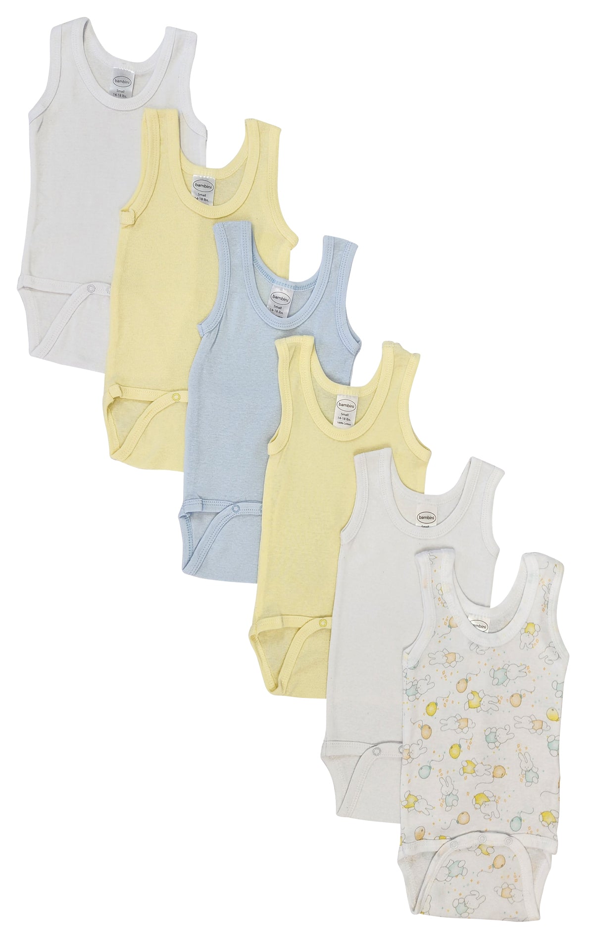 Baby 6 Pc Onezies And Tank Tops Nc_0518nb - GreatEagleInc