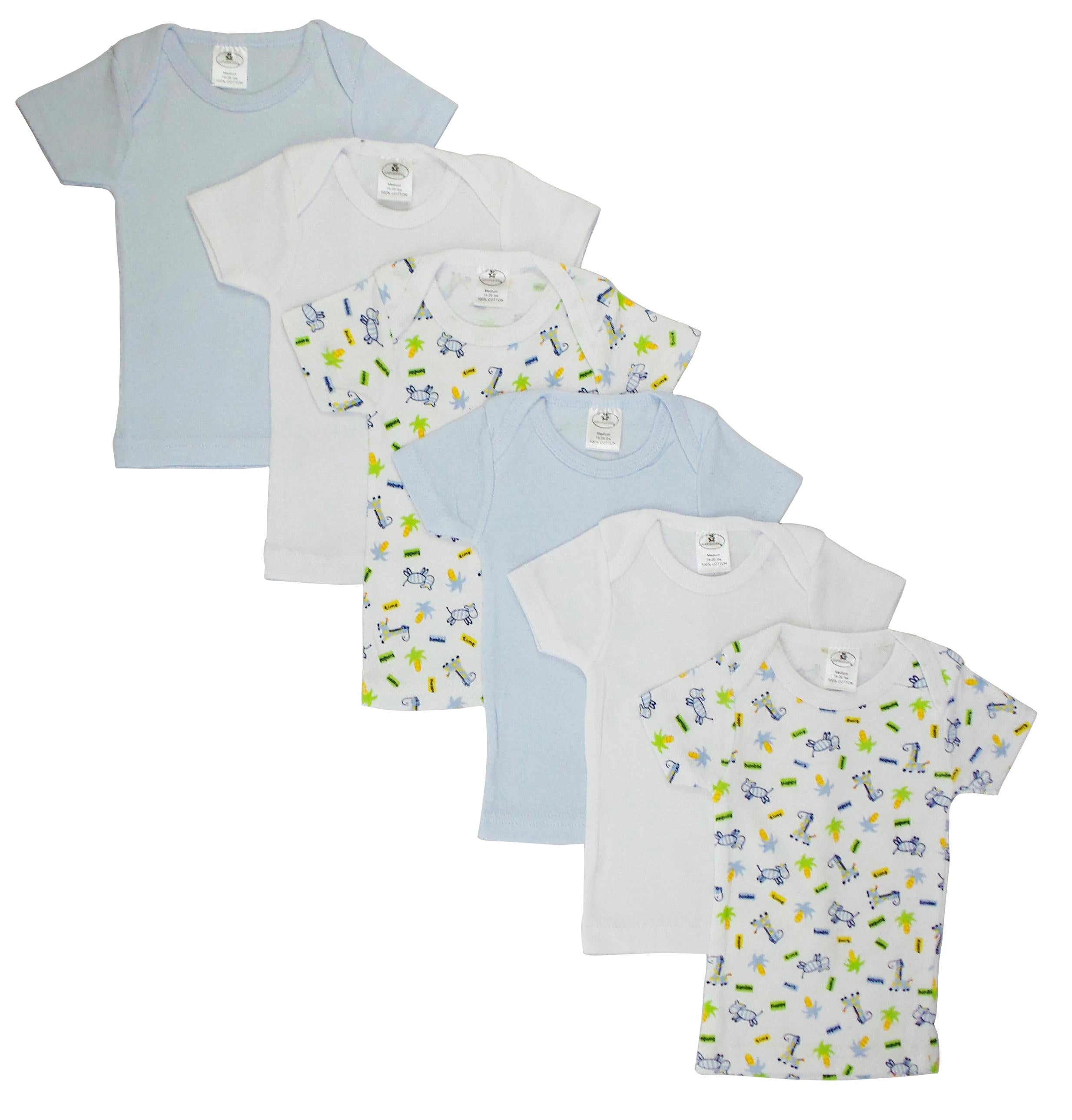 Girls Pastel Variety Short Sleeve Lap T-shirts 6 Pack Cs_058s_058s - GreatEagleInc