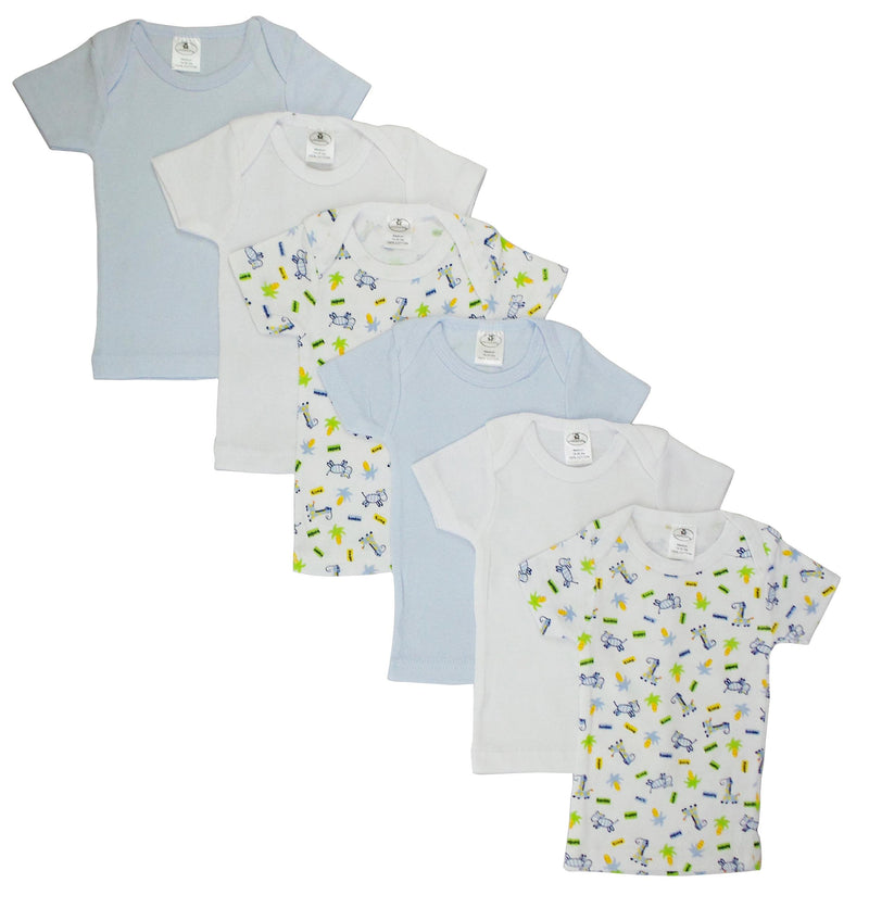 Girls Pastel Variety Short Sleeve Lap T-shirts 6 Pack Cs_058s_058s - GreatEagleInc
