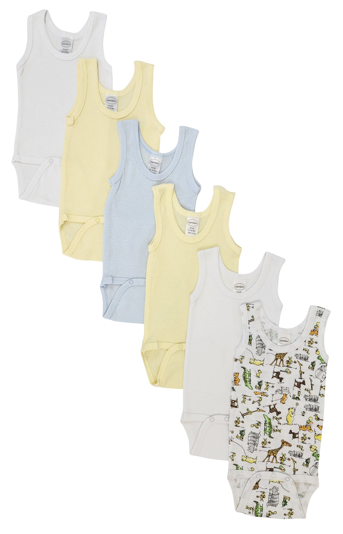 Baby 6 Pc Onezies And Tank Tops Nc_0498l - GreatEagleInc