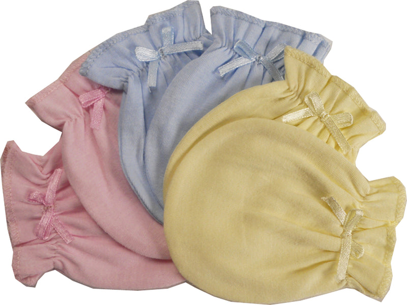 White Infant Mittens 116pack.w - Blue / Newborn - Infant Wear