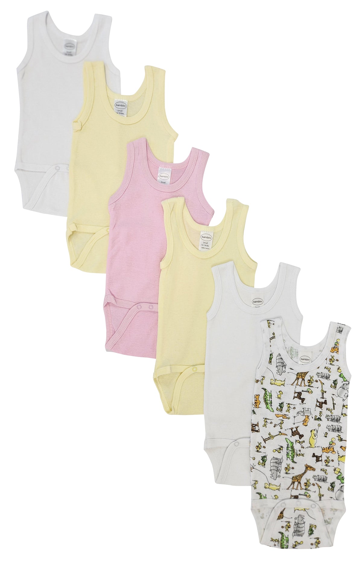 Baby 6 Pc Onezies And Tank Tops Nc_0499nb - GreatEagleInc