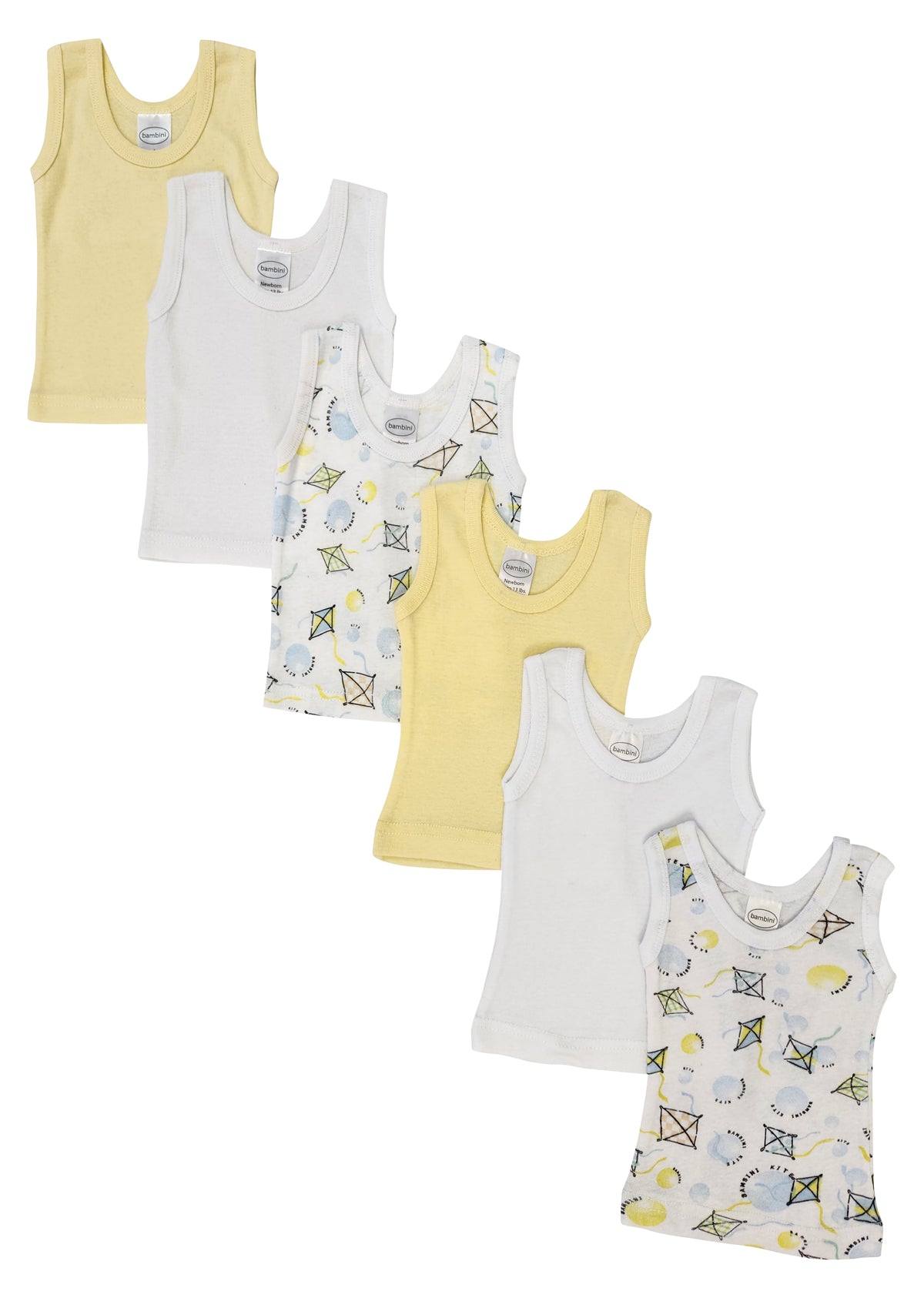 Unisex Baby 6 Pc Tank Tops Nc_0484s - GreatEagleInc
