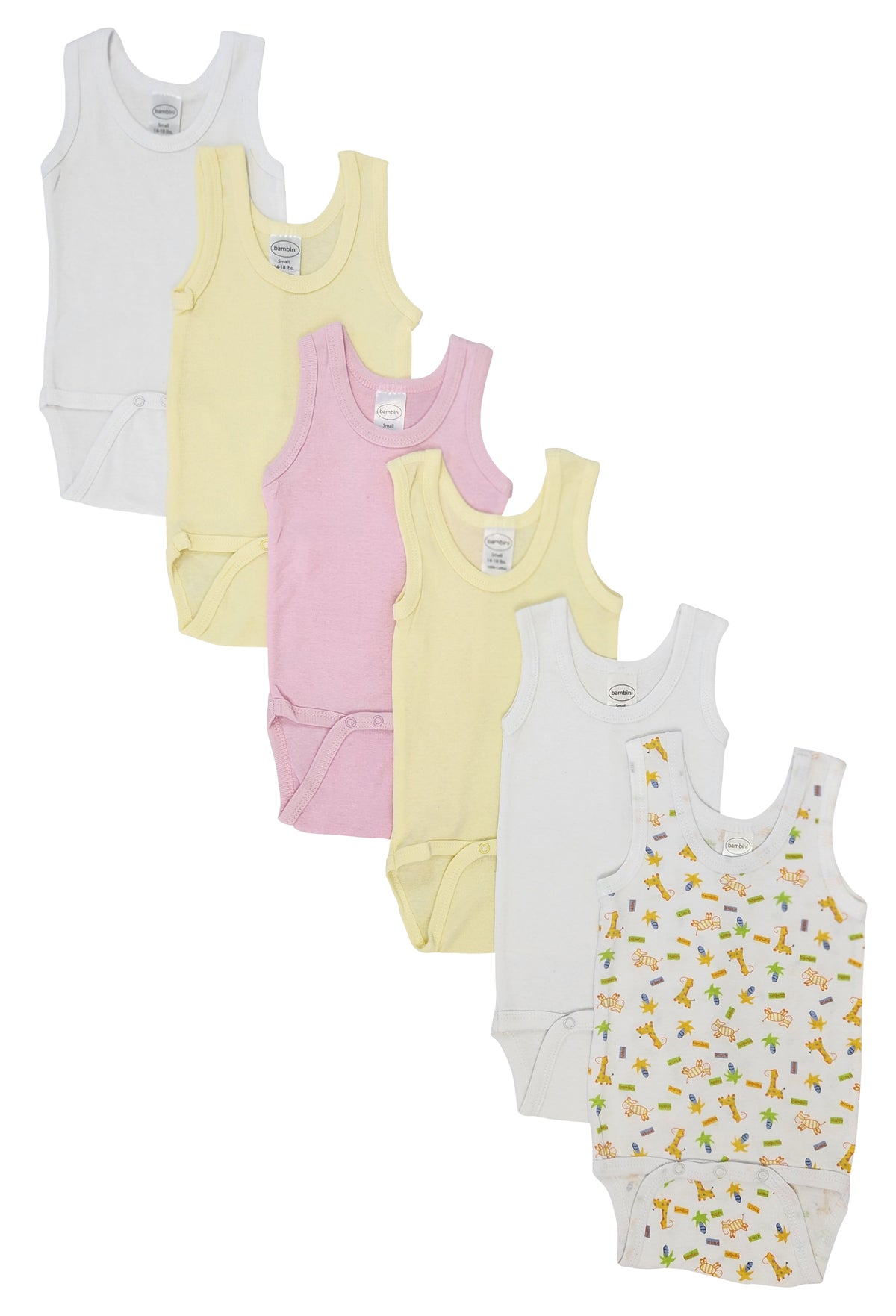 Baby 6 Pc Onezies And Tank Tops Nc_0509nb - GreatEagleInc