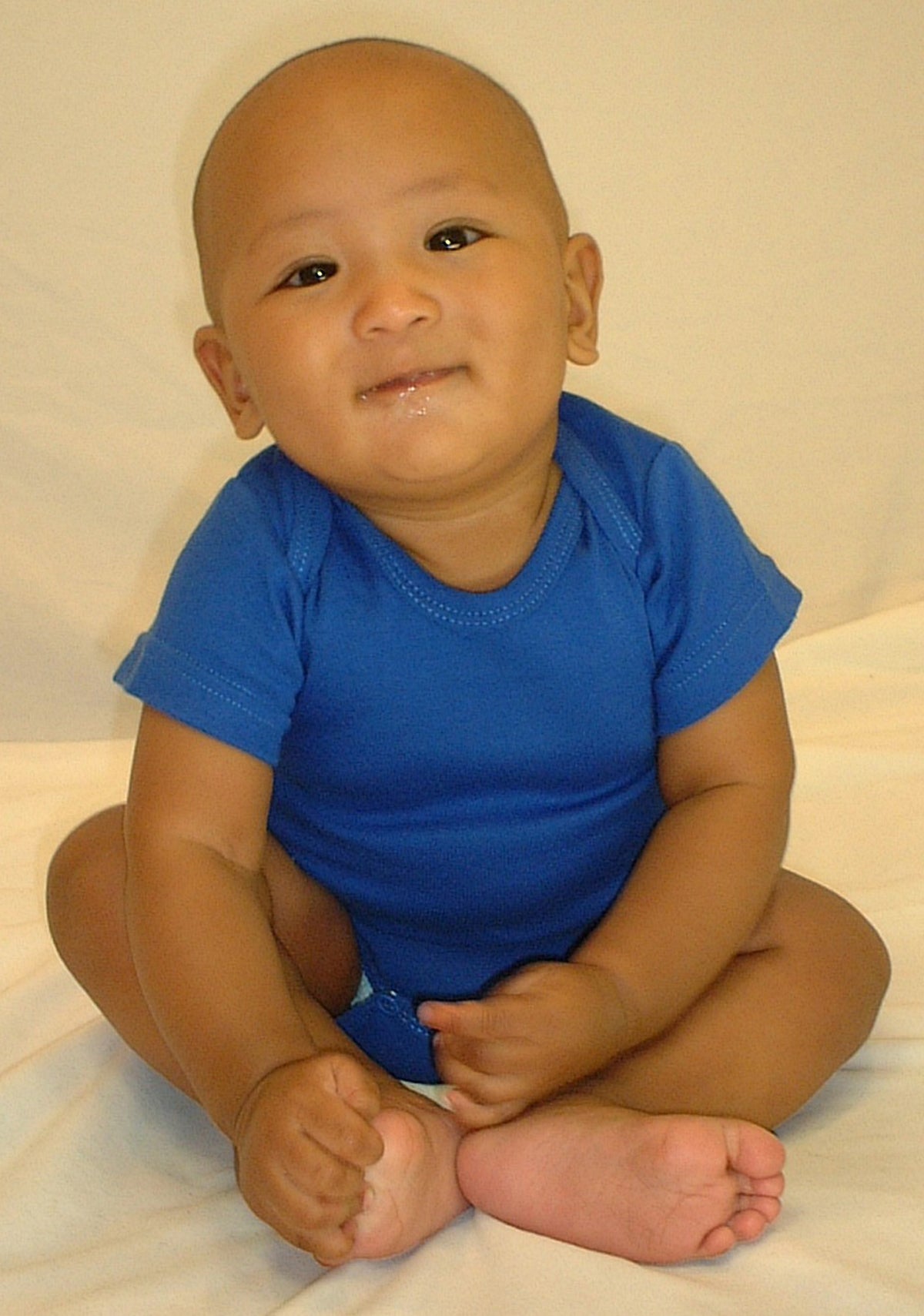 Blue Bodysuit Onezies (pack Of 3) Ls_0162 - GreatEagleInc