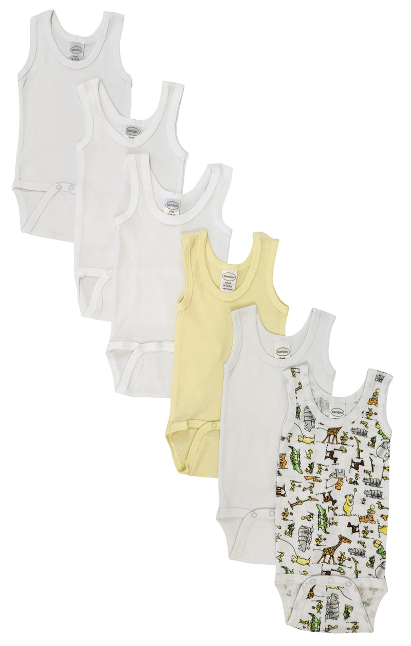 Unisex Baby 6 Pc Onezies And Tank Tops Nc_0497nb - GreatEagleInc