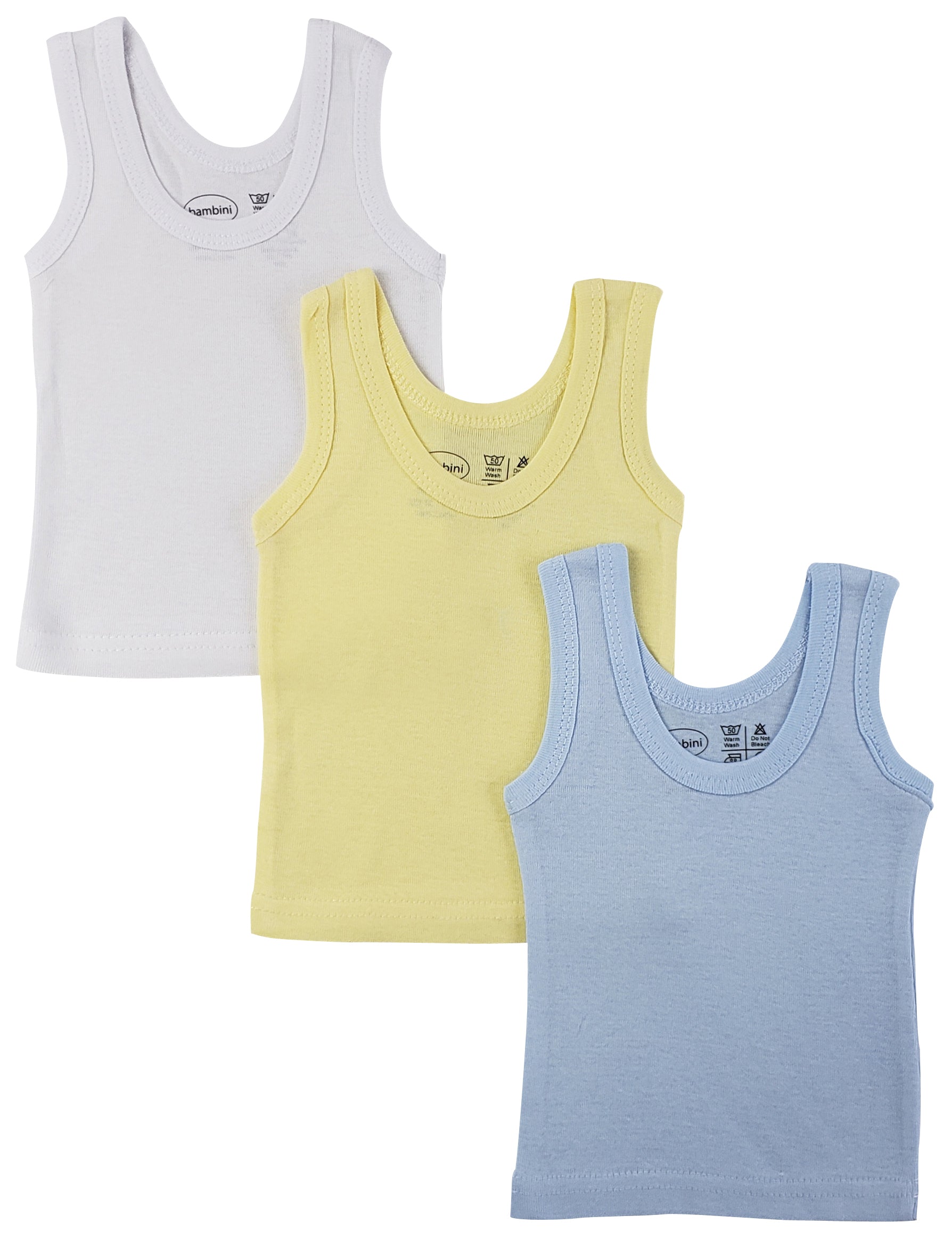 Boys Pastel Tank Top 3 Pack 035s - GreatEagleInc
