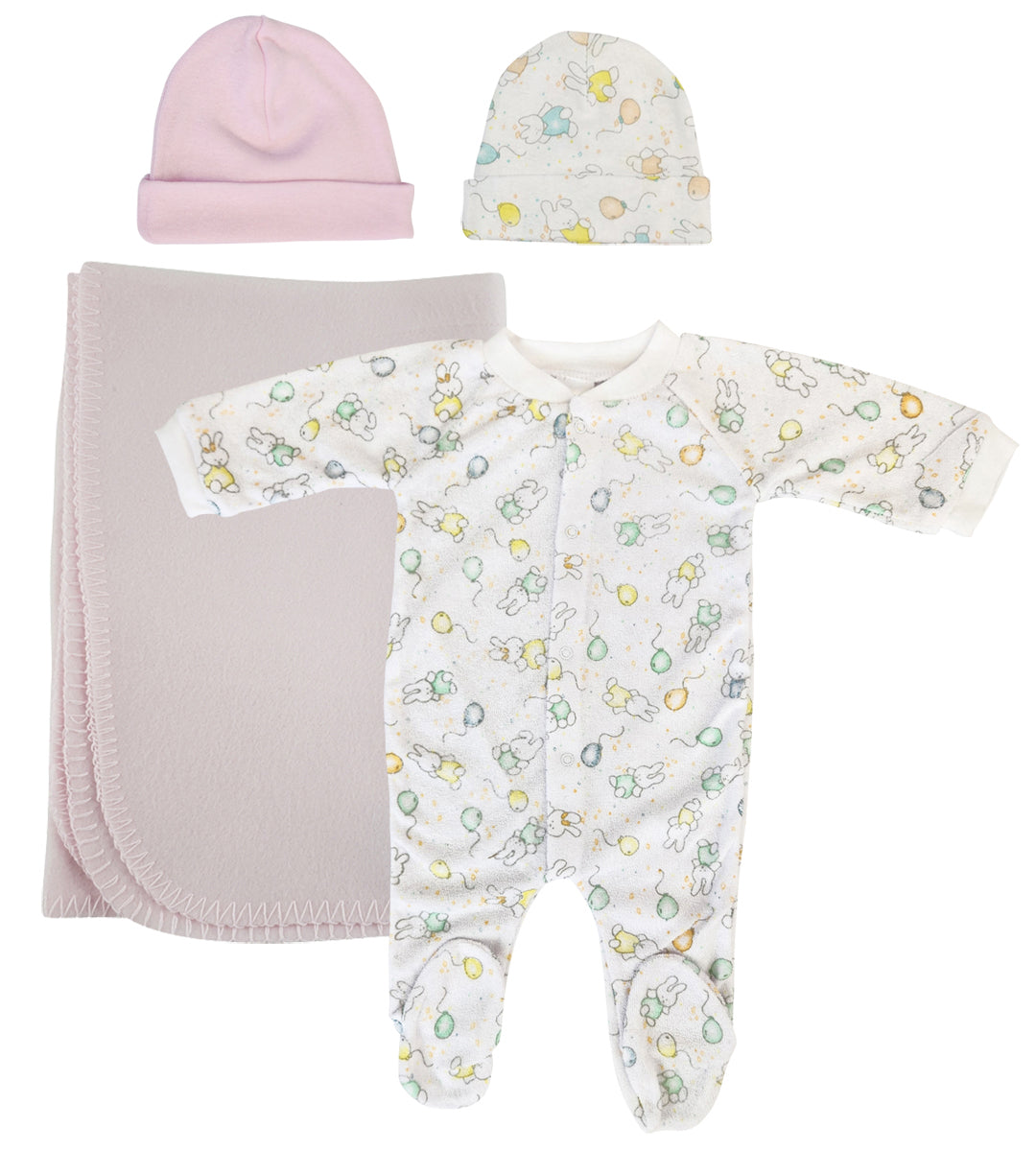 Girls Newborn Baby 4 Pc  Sets Nc_0956l - GreatEagleInc