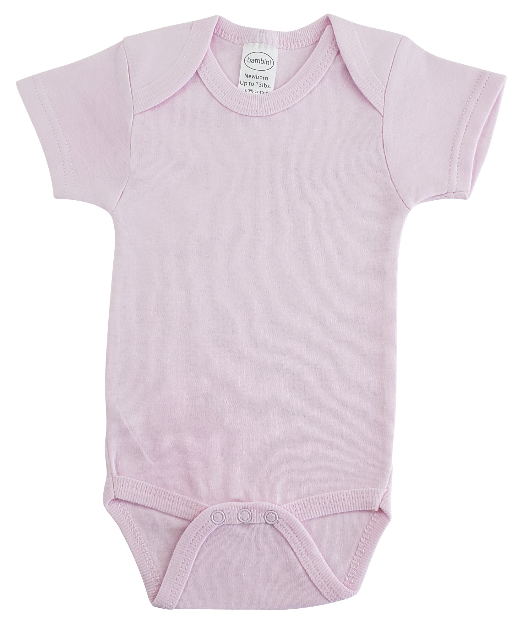 Interlock Pink Short Sleeve Onezie 0030bnb - GreatEagleInc