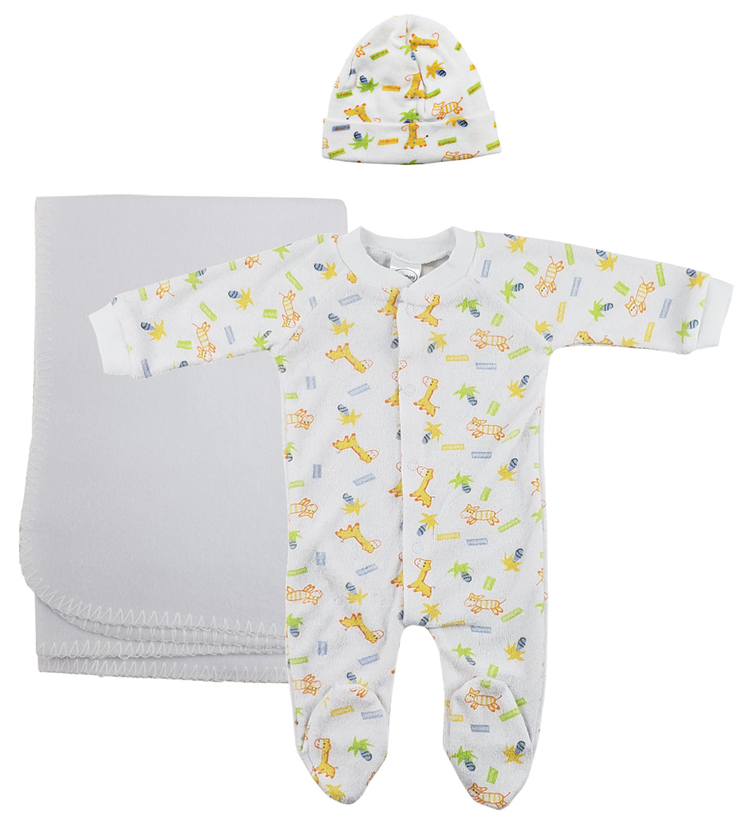 Unisex Newborn Baby 3 Pc  Sets Nc_0965l - GreatEagleInc