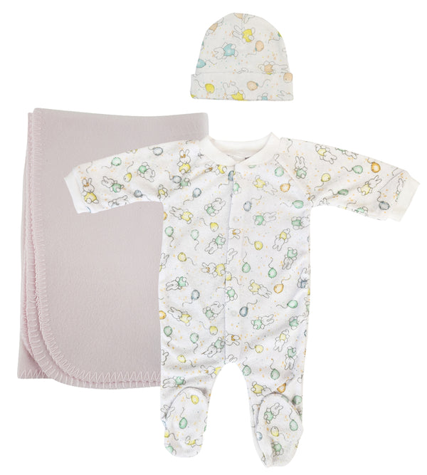 Girls Newborn Baby 3 Pc  Sets Nc_0955m - GreatEagleInc