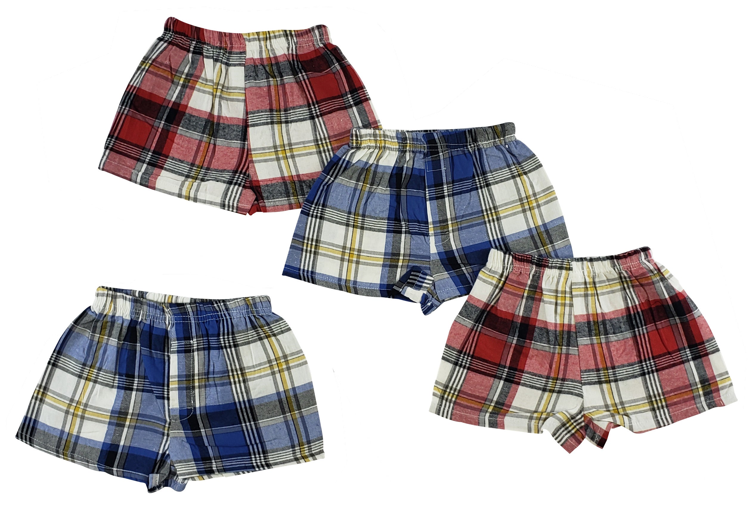 Toddler Boxer Shorts - 4 Pc Set 227t_227t_4t - GreatEagleInc