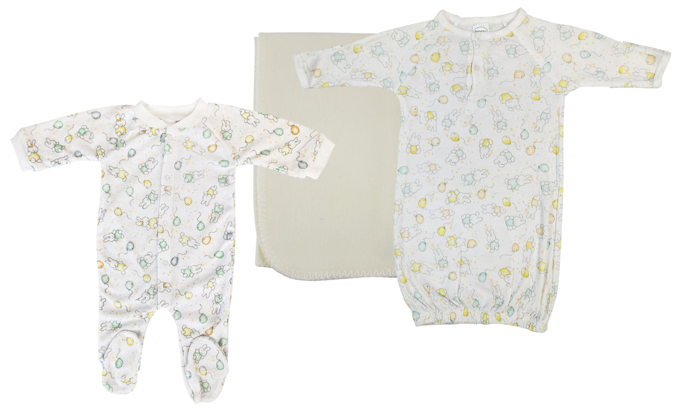 Unisex Newborn Baby 3 Pc  Sets Nc_0970l - GreatEagleInc