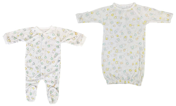 Unisex Closed-toe Sleep & Play (pack Of 2 ) Nc_0715m - White / Medium - Infant Wear